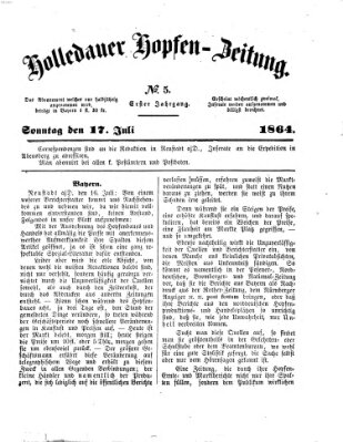 Allgemeine Hopfen-Zeitung Sonntag 17. Juli 1864