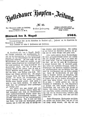 Allgemeine Hopfen-Zeitung Mittwoch 3. August 1864