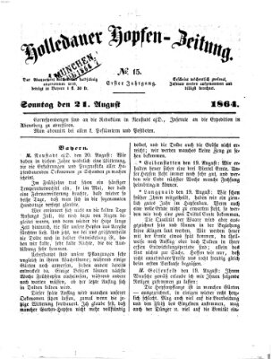 Allgemeine Hopfen-Zeitung Sonntag 21. August 1864