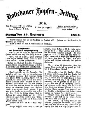 Allgemeine Hopfen-Zeitung Montag 12. September 1864