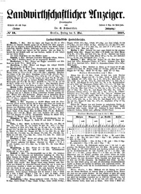 Landwirthschaftliche Zeitung für Nord- und Mittel-Deutschland Freitag 8. Mai 1857