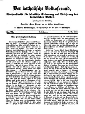 Der katholische Volksfreund Samstag 8. Mai 1852