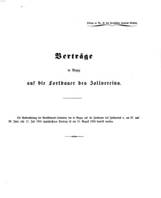 Preußisches Handels-Archiv Freitag 26. August 1864