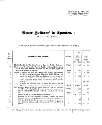 Preußisches Handels-Archiv Freitag 3. August 1866