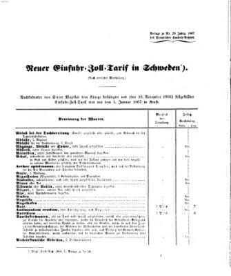 Preußisches Handels-Archiv Freitag 24. Mai 1867