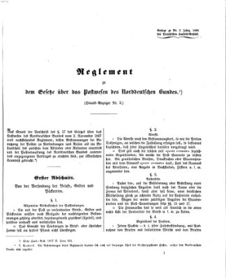 Preußisches Handels-Archiv Freitag 17. Januar 1868