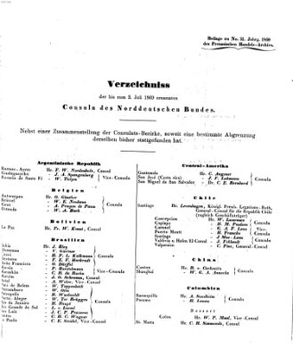 Preußisches Handels-Archiv Freitag 30. Juli 1869