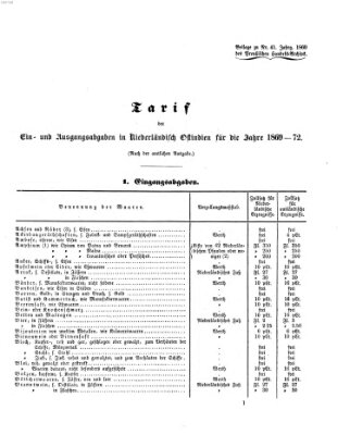 Preußisches Handels-Archiv Freitag 8. Oktober 1869