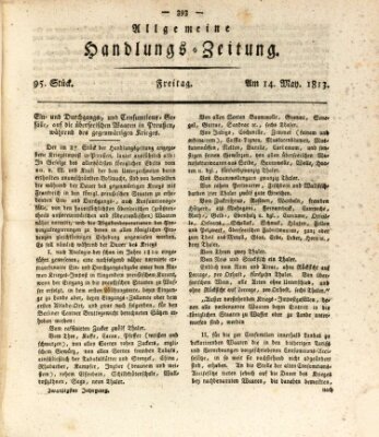 Allgemeine Handlungs-Zeitung Freitag 14. Mai 1813