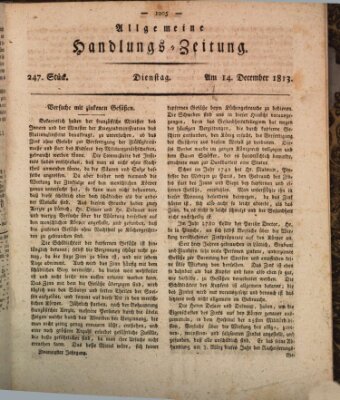 Allgemeine Handlungs-Zeitung Dienstag 14. Dezember 1813