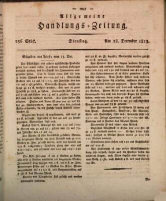 Allgemeine Handlungs-Zeitung Dienstag 28. Dezember 1813