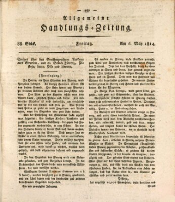 Allgemeine Handlungs-Zeitung Freitag 6. Mai 1814