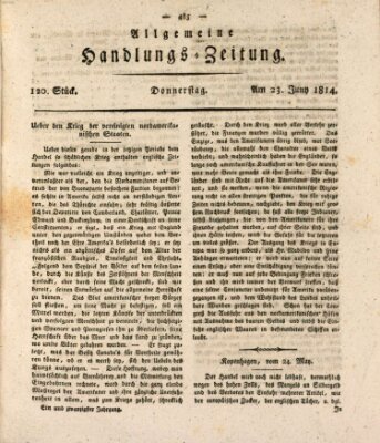 Allgemeine Handlungs-Zeitung Donnerstag 23. Juni 1814