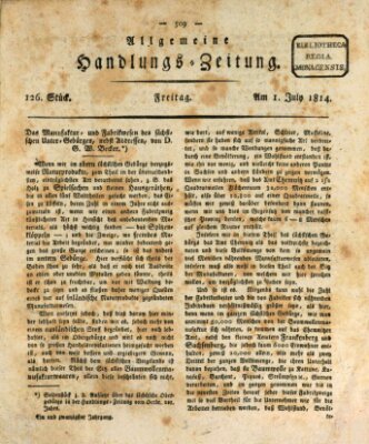 Allgemeine Handlungs-Zeitung Freitag 1. Juli 1814