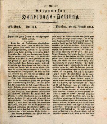 Allgemeine Handlungs-Zeitung Freitag 26. August 1814