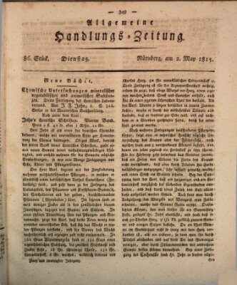 Allgemeine Handlungs-Zeitung Dienstag 2. Mai 1815