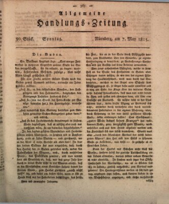 Allgemeine Handlungs-Zeitung Sonntag 7. Mai 1815