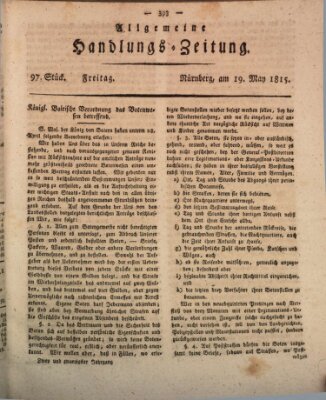 Allgemeine Handlungs-Zeitung Freitag 19. Mai 1815