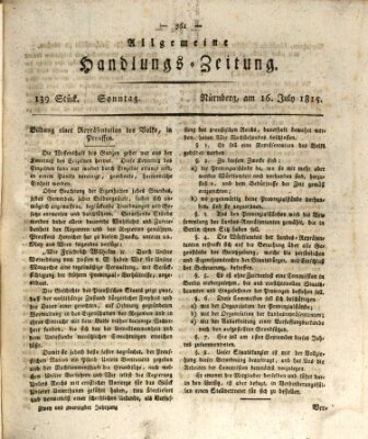 Allgemeine Handlungs-Zeitung Sonntag 16. Juli 1815