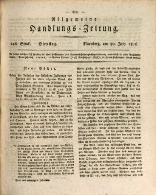 Allgemeine Handlungs-Zeitung Dienstag 30. Juli 1816