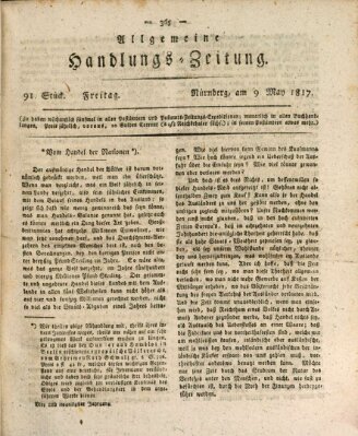 Allgemeine Handlungs-Zeitung Freitag 9. Mai 1817