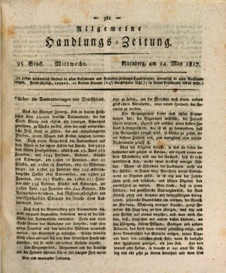 Allgemeine Handlungs-Zeitung Mittwoch 14. Mai 1817