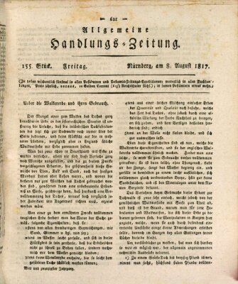 Allgemeine Handlungs-Zeitung Freitag 8. August 1817