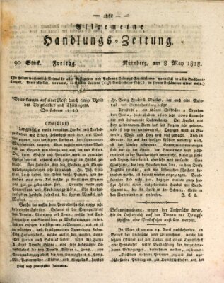 Allgemeine Handlungs-Zeitung Freitag 8. Mai 1818