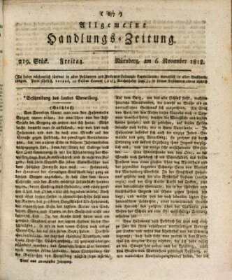 Allgemeine Handlungs-Zeitung Freitag 6. November 1818