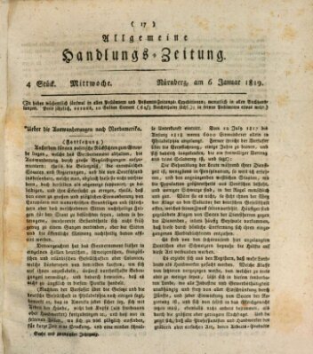 Allgemeine Handlungs-Zeitung Mittwoch 6. Januar 1819