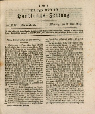 Allgemeine Handlungs-Zeitung Samstag 8. Mai 1819