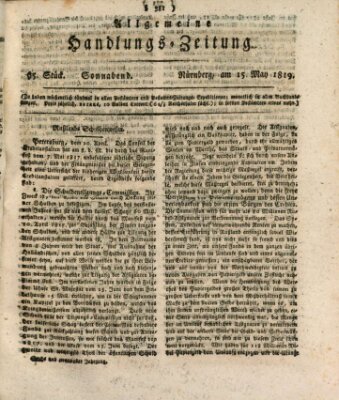 Allgemeine Handlungs-Zeitung Samstag 15. Mai 1819