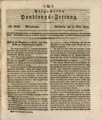 Allgemeine Handlungs-Zeitung Mittwoch 19. Mai 1819