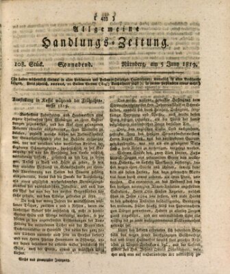 Allgemeine Handlungs-Zeitung Samstag 5. Juni 1819