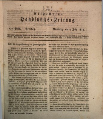 Allgemeine Handlungs-Zeitung Freitag 9. Juli 1819