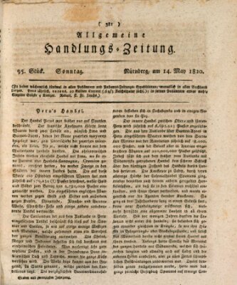 Allgemeine Handlungs-Zeitung Sonntag 14. Mai 1820