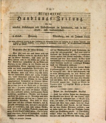 Allgemeine Handlungs-Zeitung Freitag 18. Januar 1822