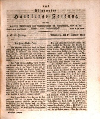 Allgemeine Handlungs-Zeitung Freitag 17. Januar 1823