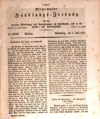 Allgemeine Handlungs-Zeitung Freitag 4. Juli 1823