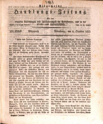 Allgemeine Handlungs-Zeitung Mittwoch 8. Oktober 1823