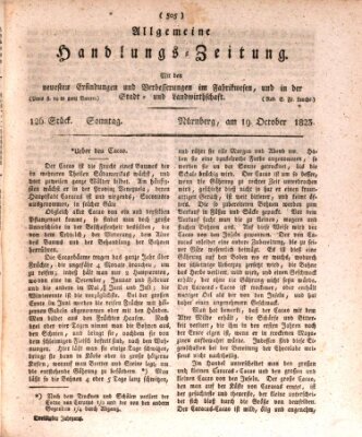 Allgemeine Handlungs-Zeitung Sonntag 19. Oktober 1823