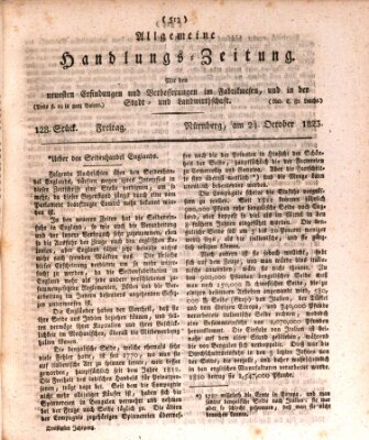 Allgemeine Handlungs-Zeitung Freitag 24. Oktober 1823