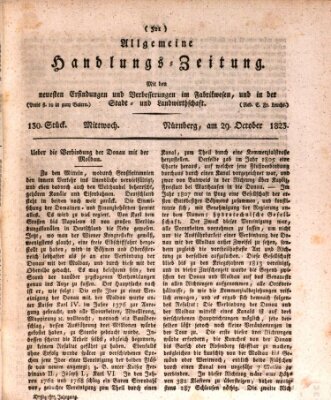 Allgemeine Handlungs-Zeitung Mittwoch 29. Oktober 1823