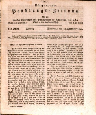 Allgemeine Handlungs-Zeitung Freitag 12. Dezember 1823