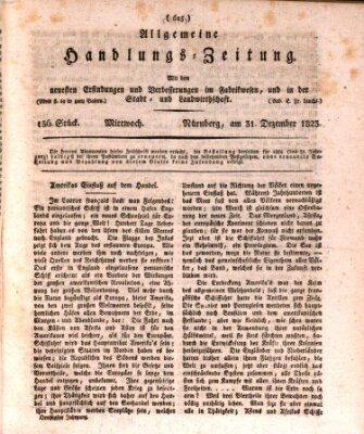 Allgemeine Handlungs-Zeitung Mittwoch 31. Dezember 1823