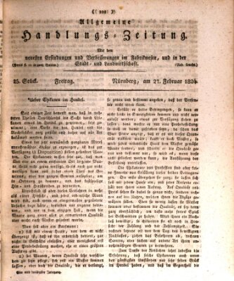 Allgemeine Handlungs-Zeitung Freitag 27. Februar 1824