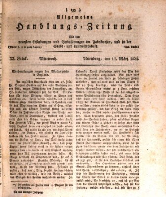 Allgemeine Handlungs-Zeitung Mittwoch 17. März 1824