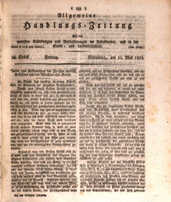 Allgemeine Handlungs-Zeitung Freitag 14. Mai 1824