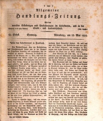 Allgemeine Handlungs-Zeitung Sonntag 23. Mai 1824