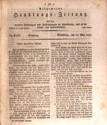 Allgemeine Handlungs-Zeitung Sonntag 30. Mai 1824